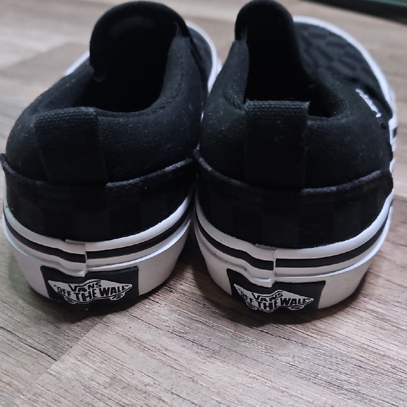 Vans Classic Black Checkered Slip-Ons - Picture 4 of 6